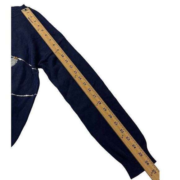 Harper Canyon Girls Navy Peacoat String Lights Sequin Sweater Size X Large 14/16 - Picture 6 of 11